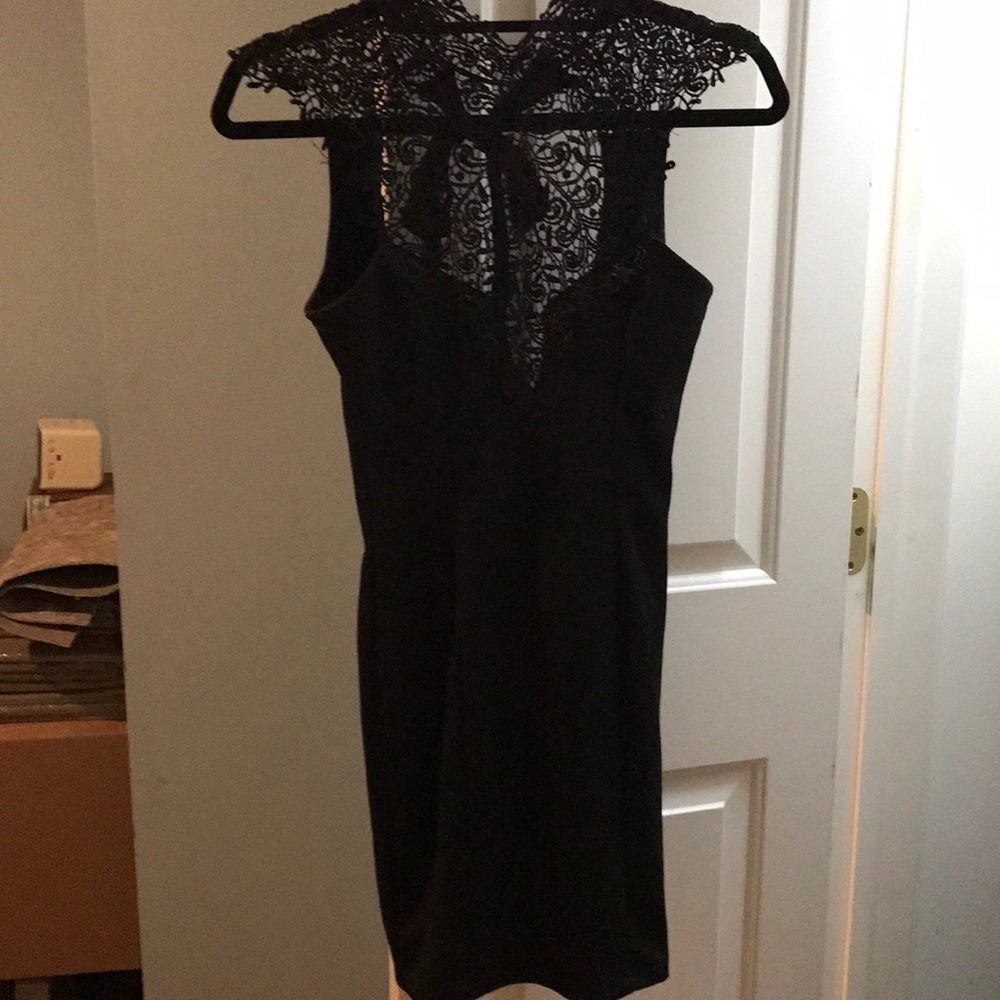 Lulu's size small black lace dress!